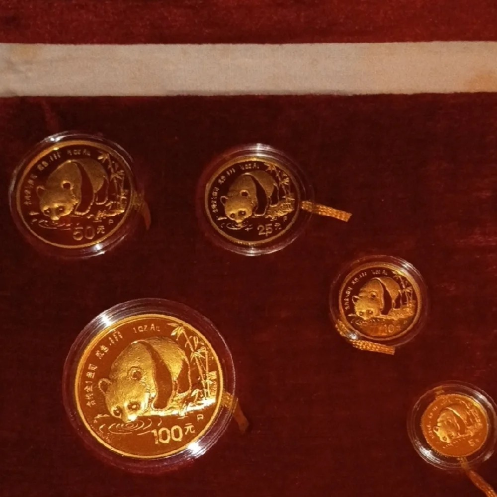 1987 Gold Chinese Proof Coins. Box and Certificate of Authenticity 1.9oz pure Au